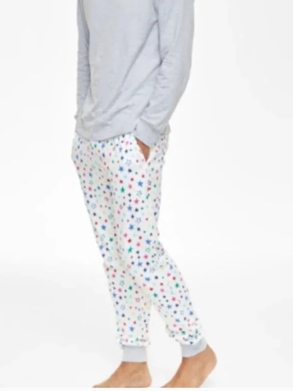 Holiday Lane Men’s Cotton Pajama – Star Print Joggers